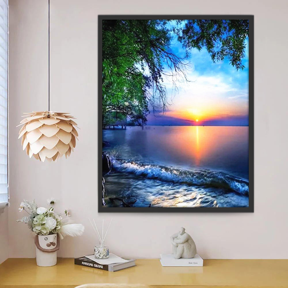 Mer et Soleil Peinture par Numéros