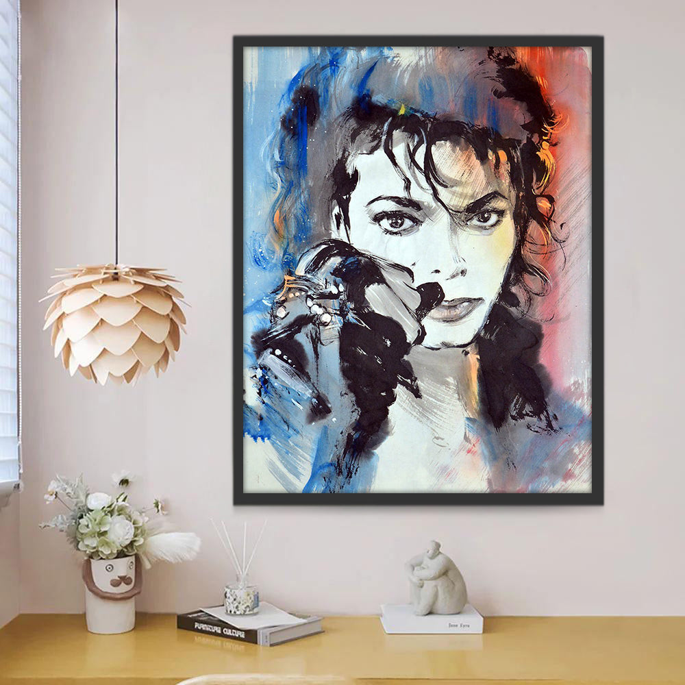 Michael Jackson Célébrité Peinture par Numéros