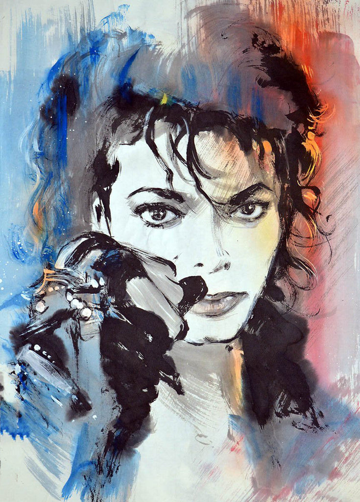Michael Jackson Célébrité Peinture par Numéros