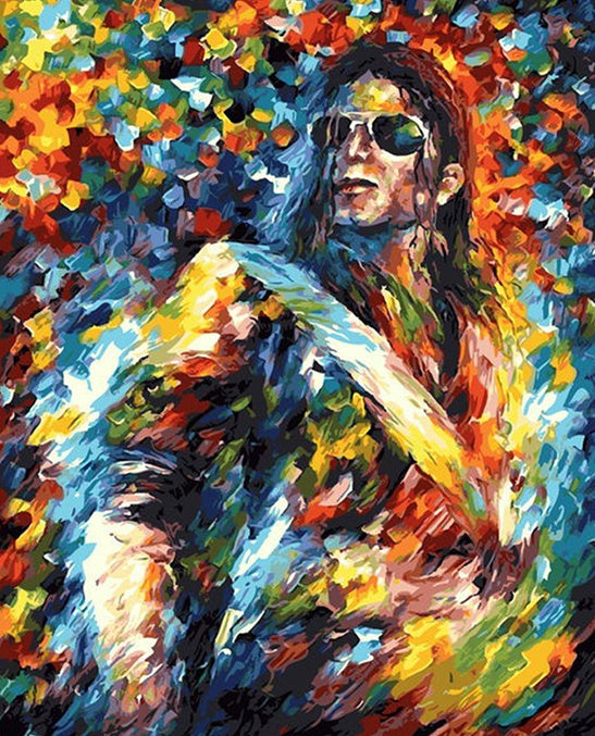 Michael Jackson Célébrité Peinture par Numéros