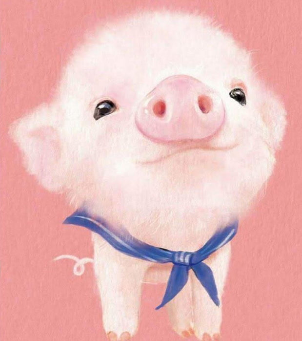 Mignon Cochonnet Peinture par Numéros