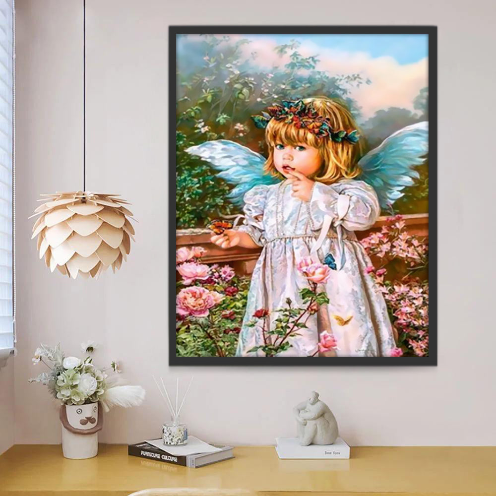 Mignon Petit Ange Peinture par Numéros