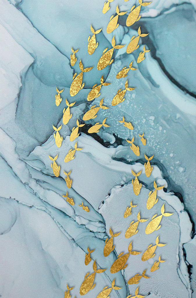 Mignons Poissons Dorés Peinture par Numéros