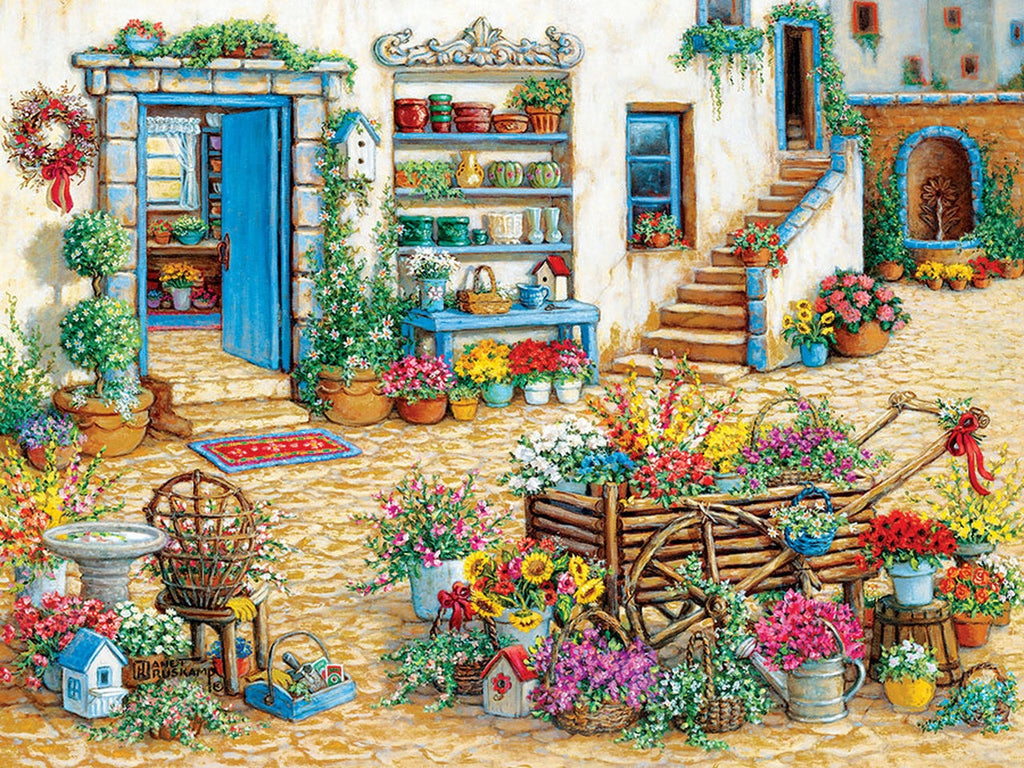 Monde de Fleurs Paysage Ville Peinture par Numéros
