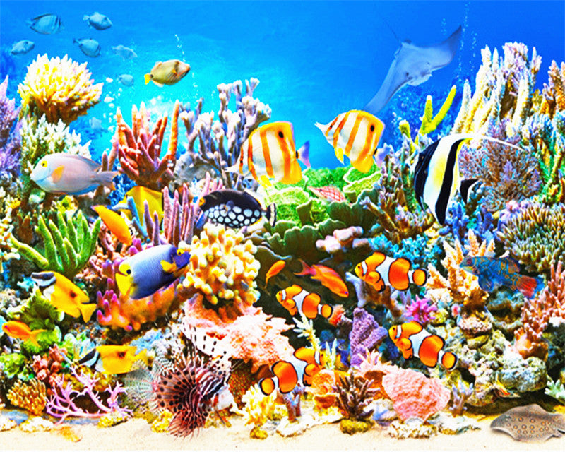 Monde du Poisson Magnifique Peinture par Numéros