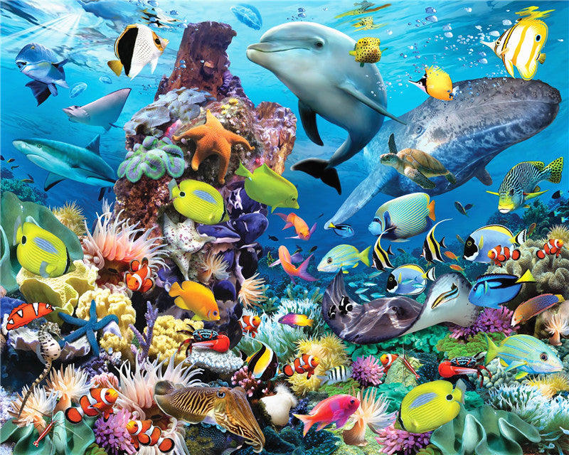 Monde du Poisson Peinture par Numéros