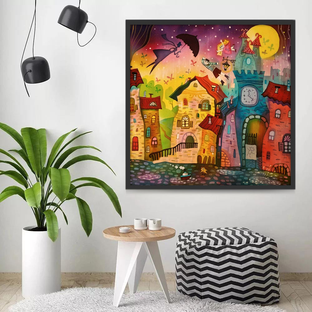 Monde Fantastique Art Abstrait Peinture par Numéros