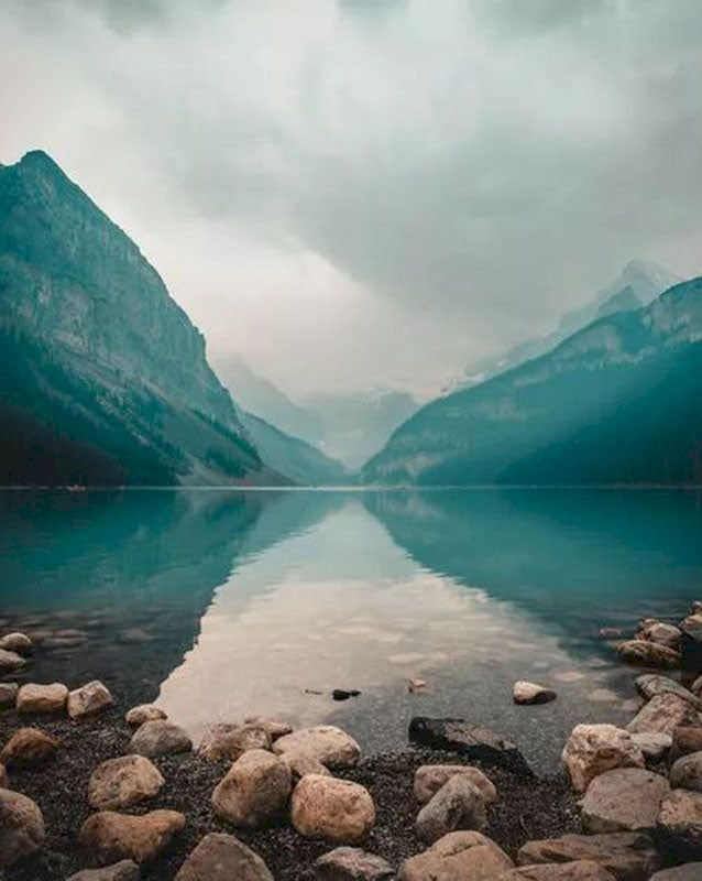 Montagne, Eau et Lac Peinture par Numéros