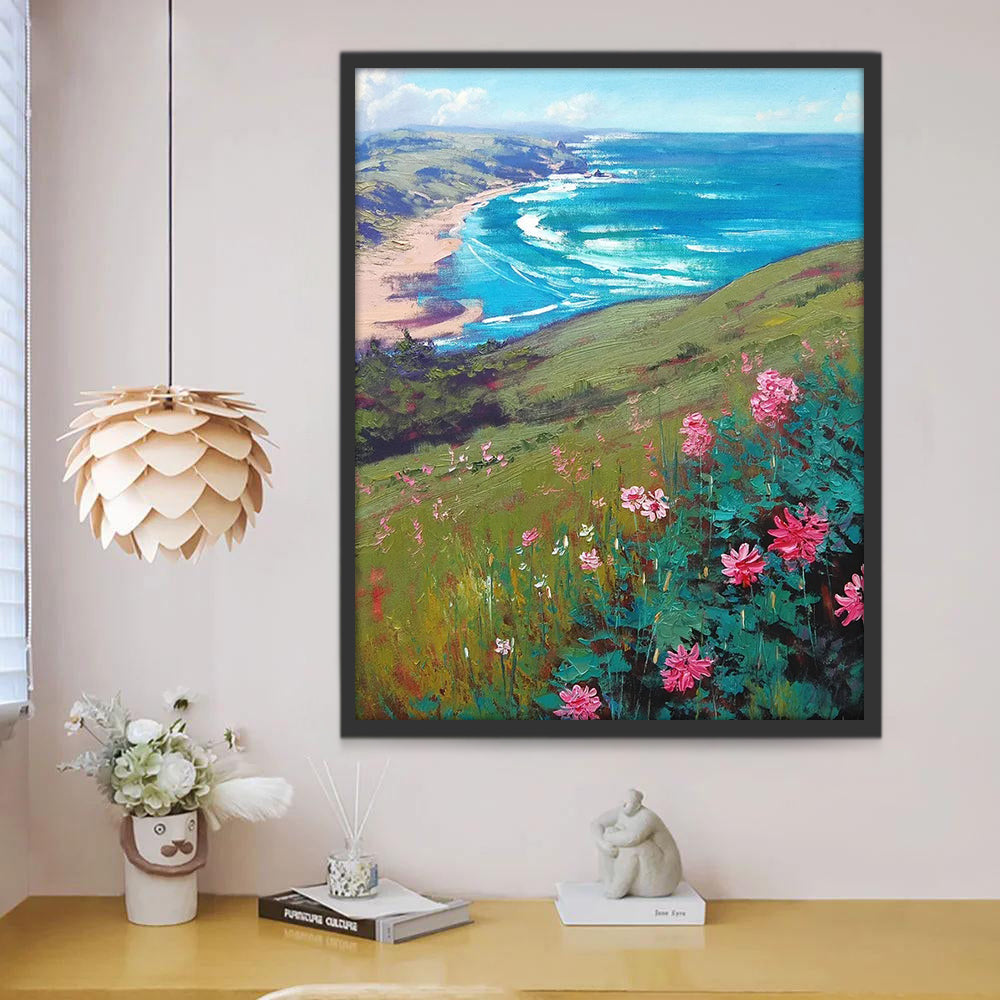 Montagne et Plage Peinture par Numéros