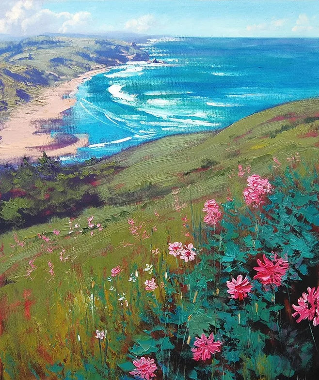 Montagne et Plage Peinture par Numéros