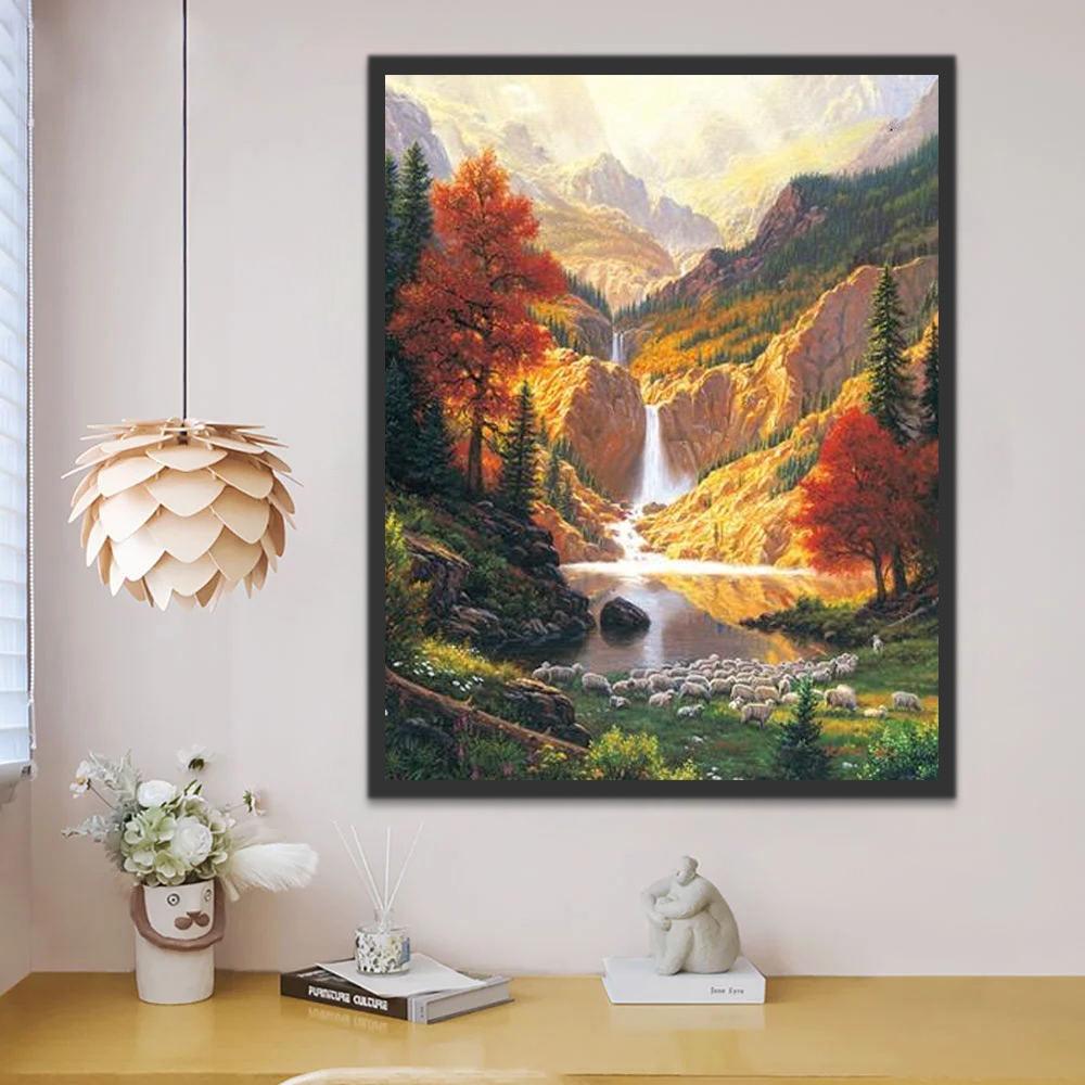 Montagnes Magnifique Peinture par Numéros