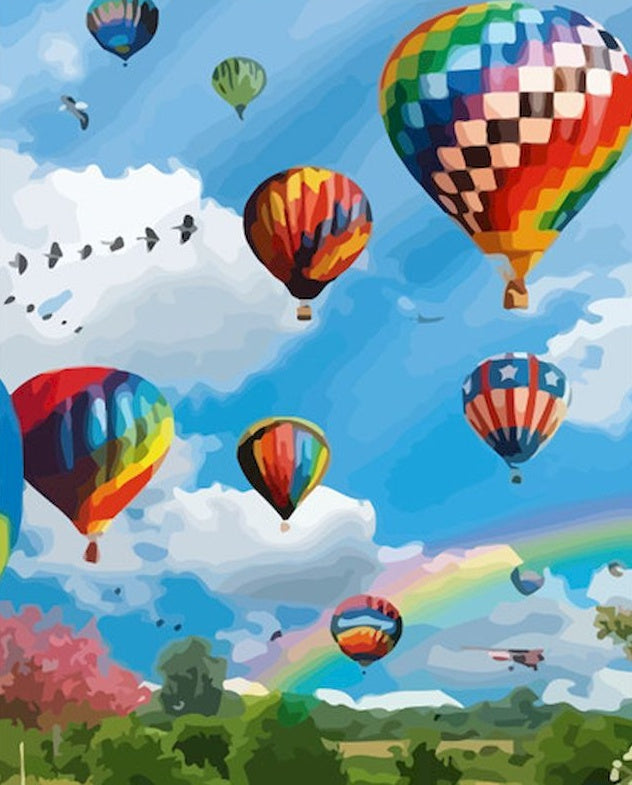 Montgolfières Peinture par Numéros PBNNATL273