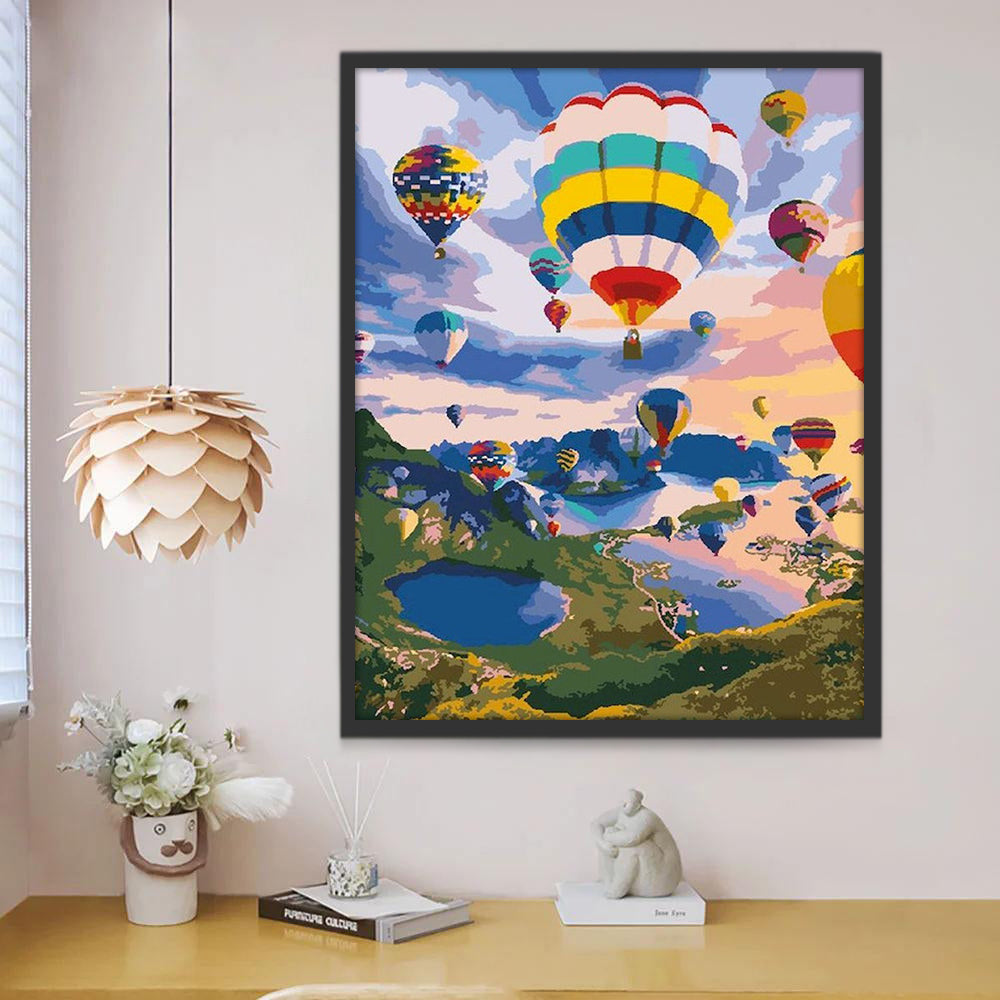 Montgolfières Peinture par Numéros PBNNATL322