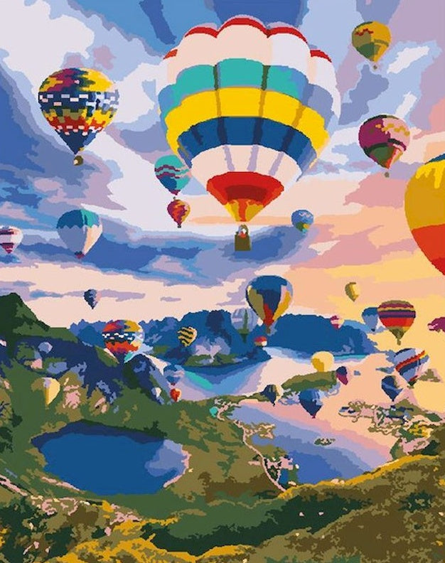 Montgolfières Peinture par Numéros PBNNATL322