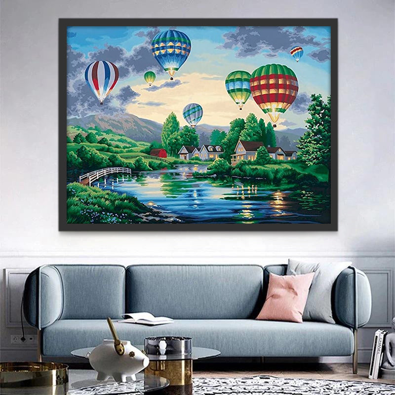 Montgolfières Peinture par Numéros