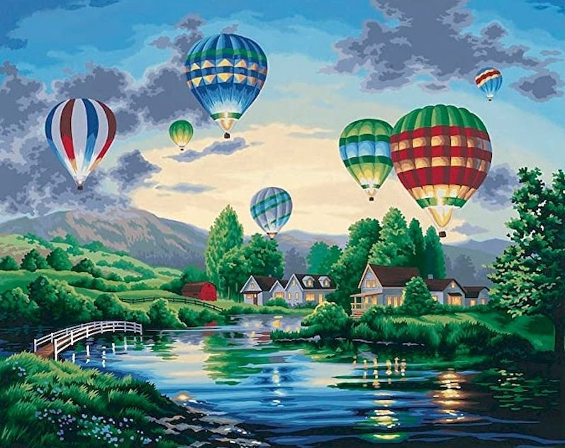 Montgolfières Peinture par Numéros