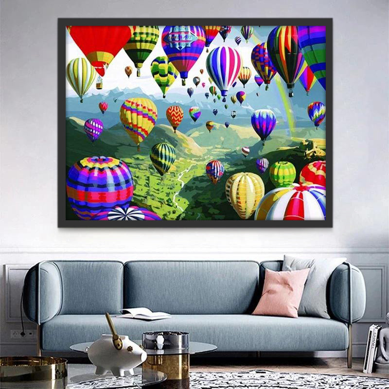 Montgolfières Peinture par Numéros