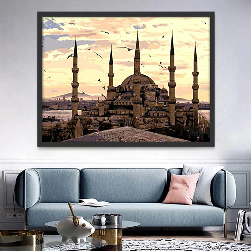 Mosquée Bleue Peinture par Numéros