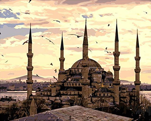Mosquée Bleue Peinture par Numéros
