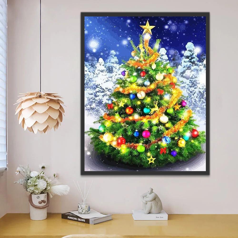Noël Arbre Peinture par Numéros