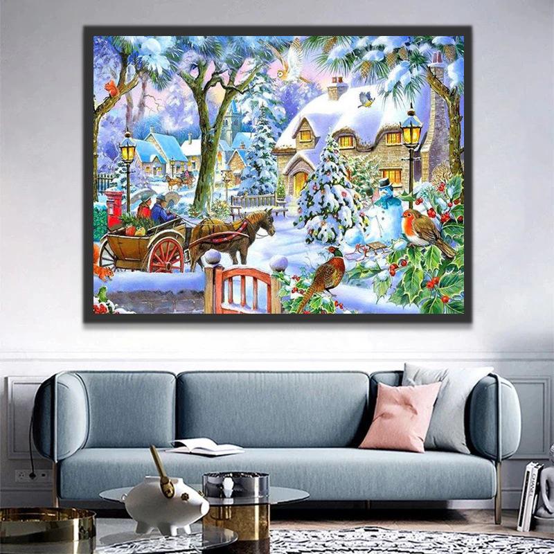 Noël chariot Peinture par Numéros