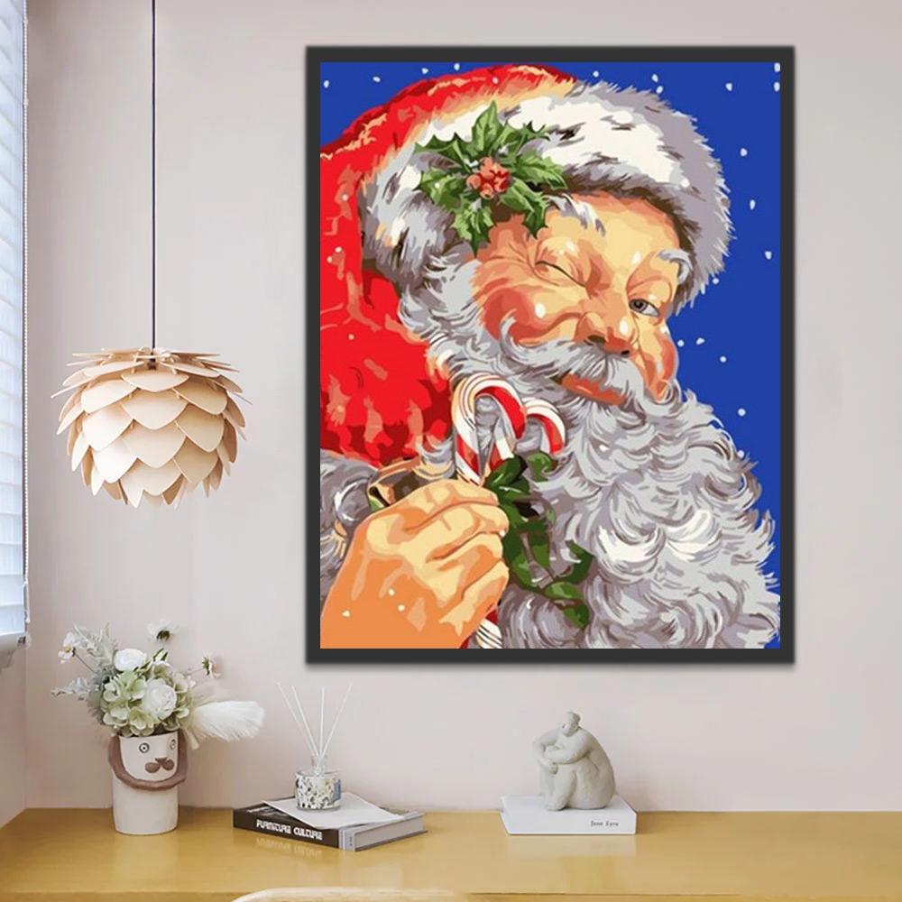 Noël espiègle Peinture par Numéros