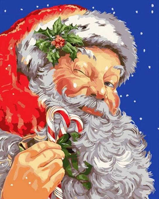 Noël espiègle Peinture par Numéros