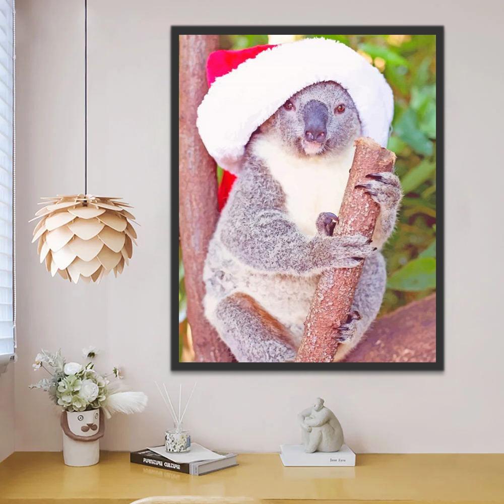 Noël Koala Peinture par Numéros