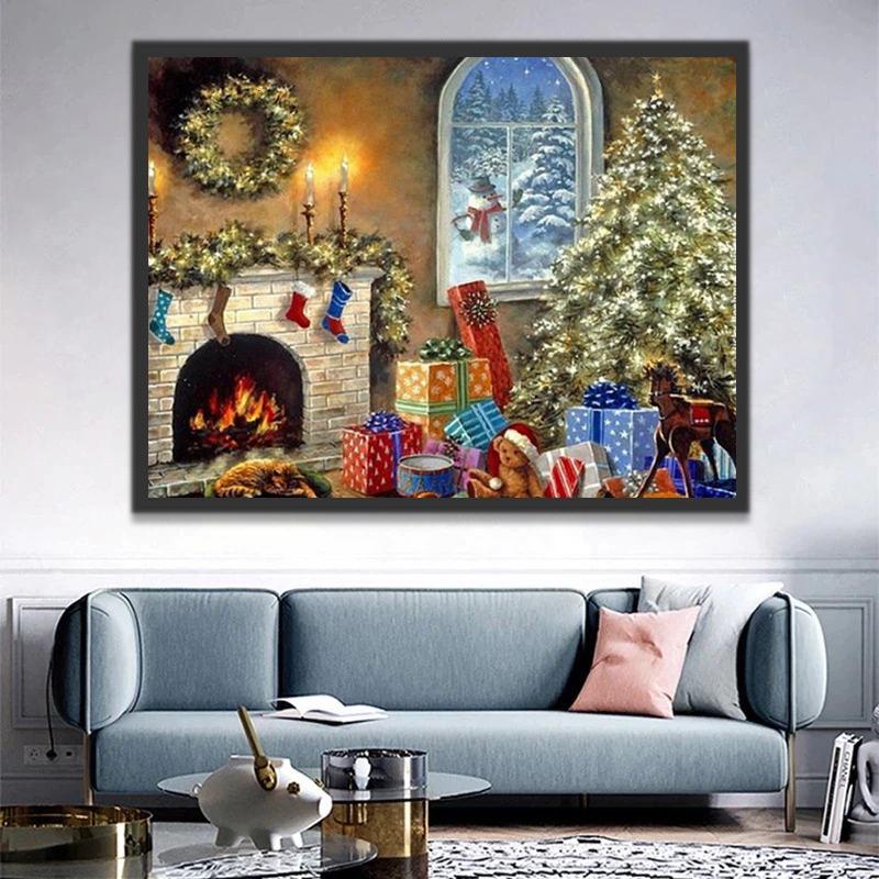 Nuit avant Noël Peinture par Numéros