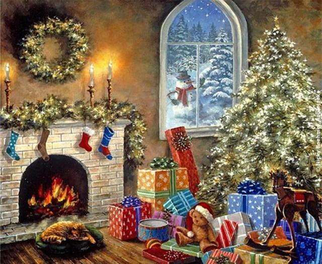 Nuit avant Noël Peinture par Numéros