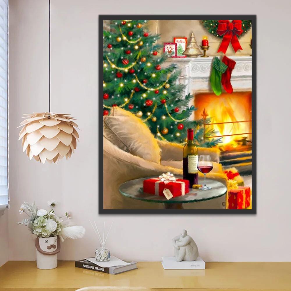 Nuit de Noël Peinture par Numéros