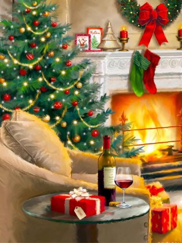 Nuit de Noël Peinture par Numéros