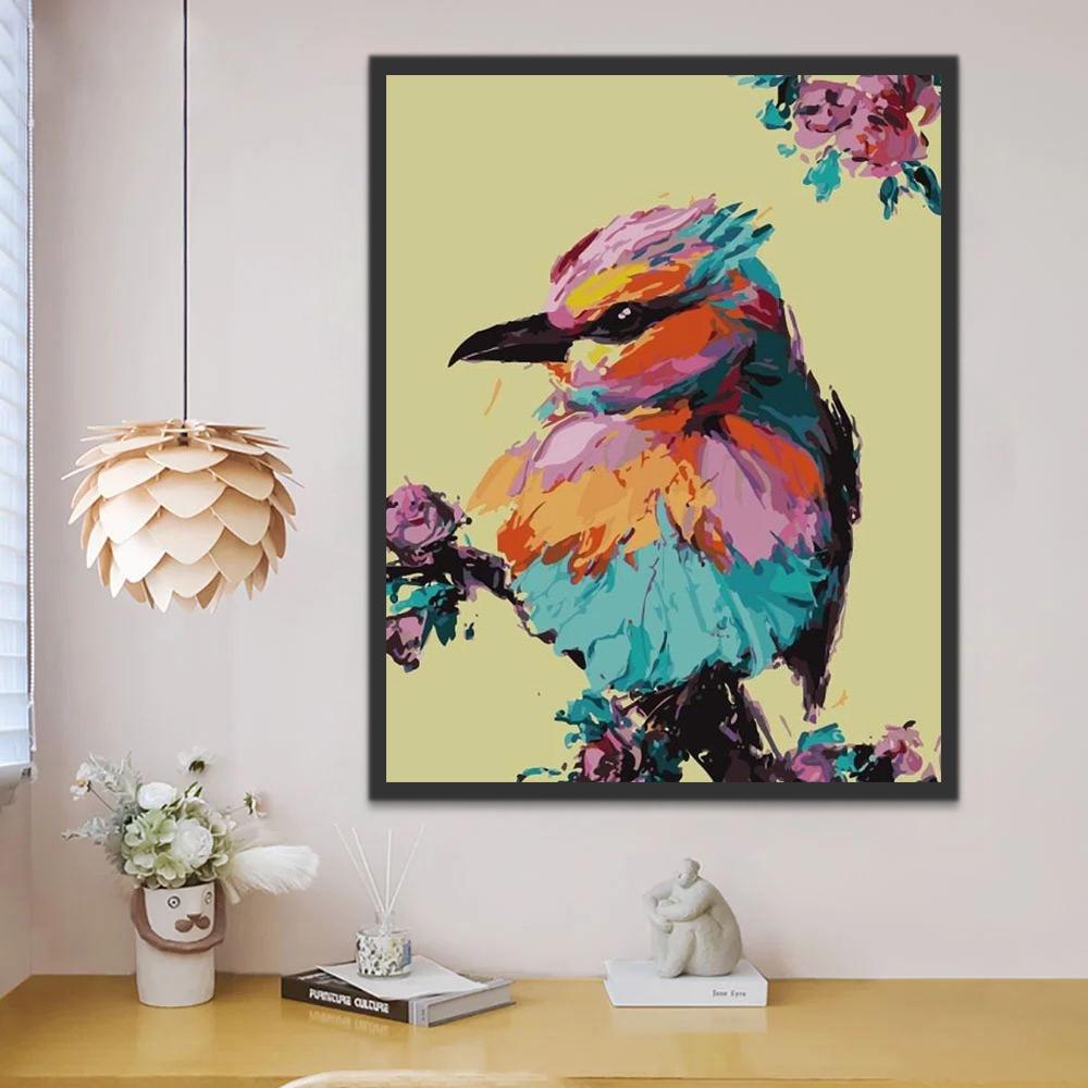Oiseau Coloré Peinture par Numéros