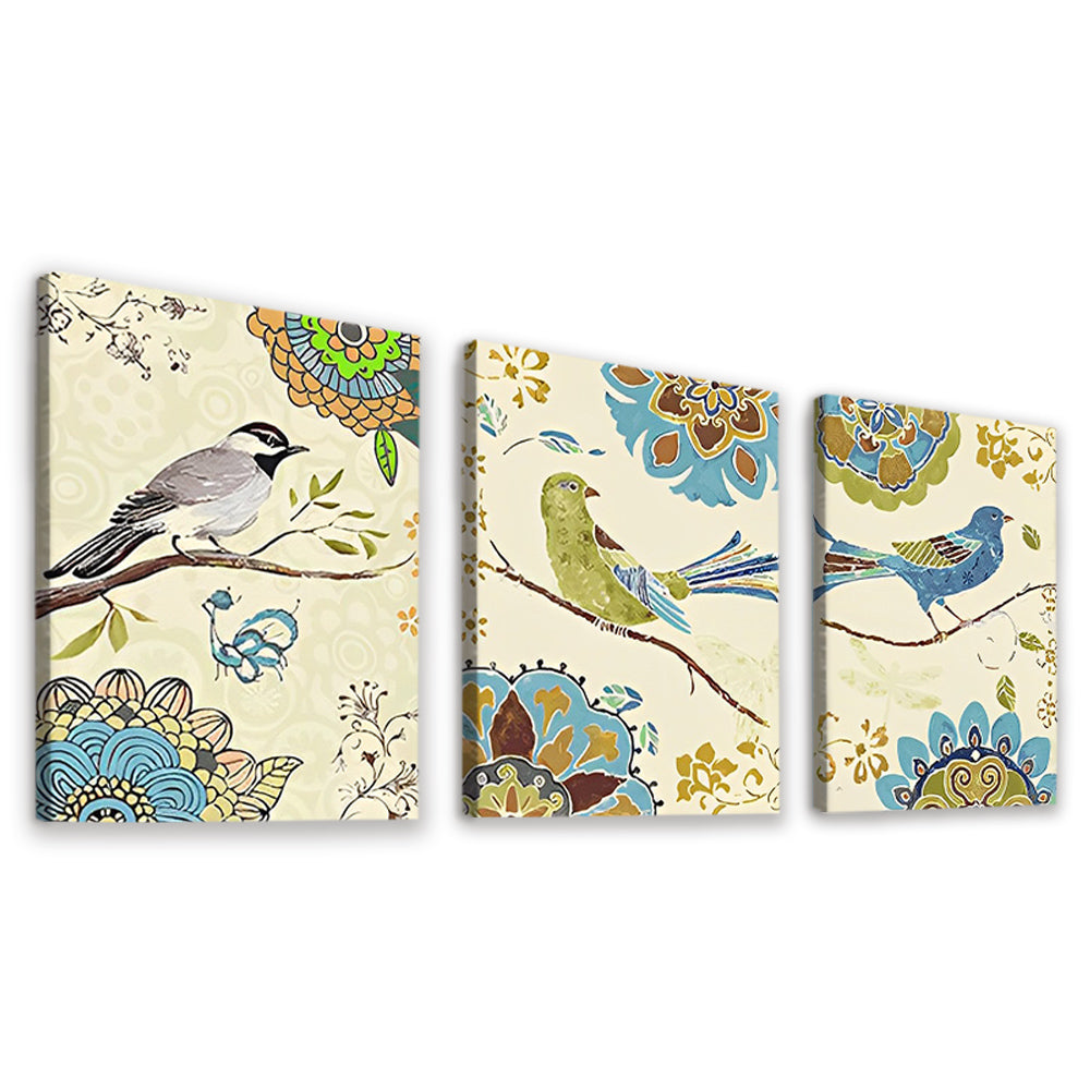 Oiseaux Dessinés 3 Partie Peinture par Numéros