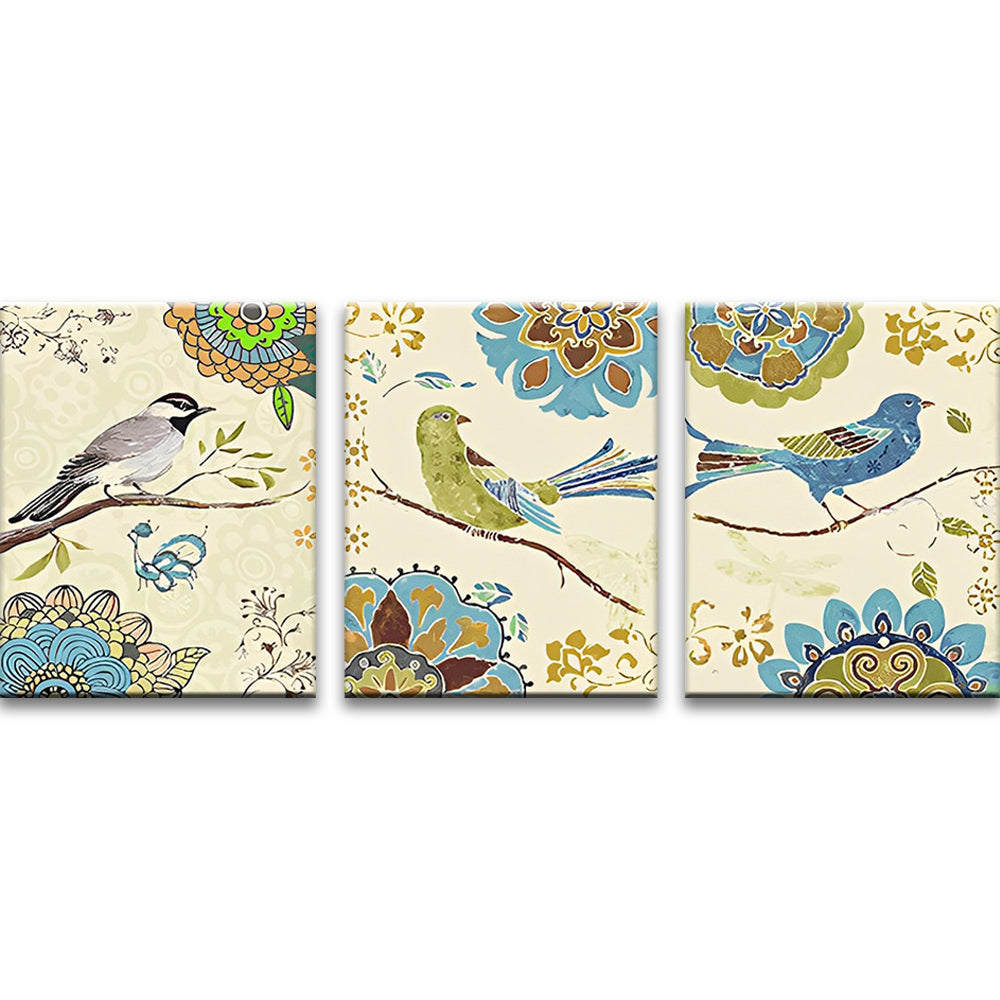 Oiseaux Dessinés 3 Partie Peinture par Numéros