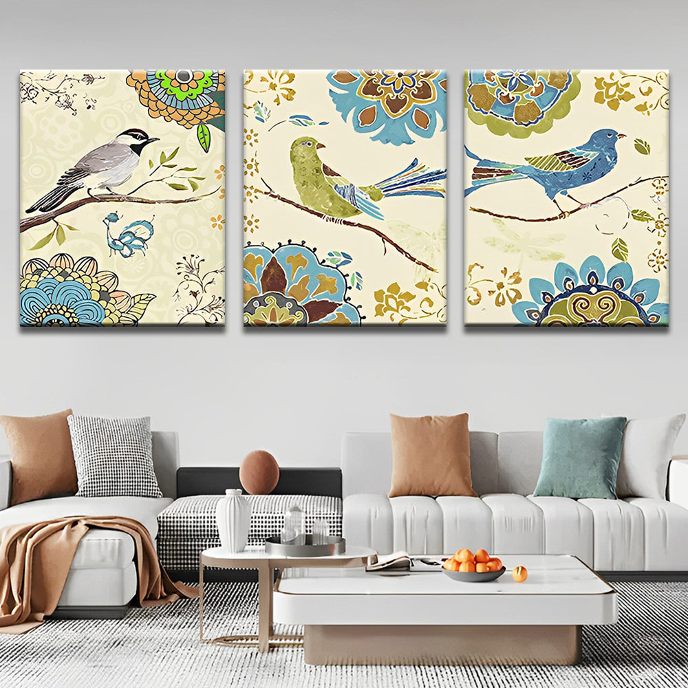Oiseaux Dessinés 3 Partie Peinture par Numéros