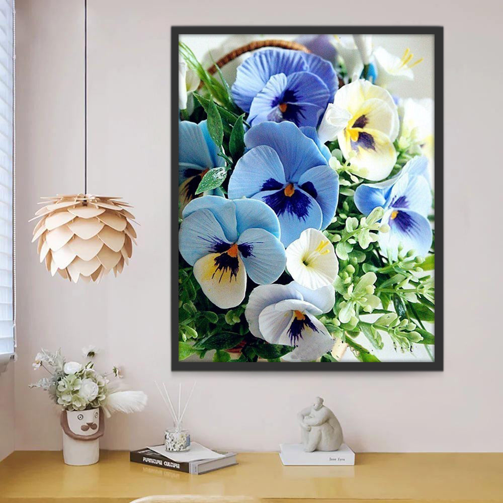 Orchidées Bleues Peinture par Numéros