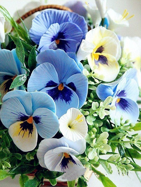 Orchidées Bleues Peinture par Numéros