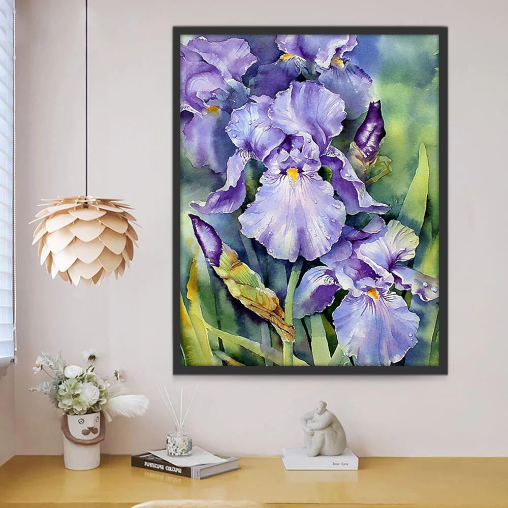 Orchidées Violettes Peinture par Numéros