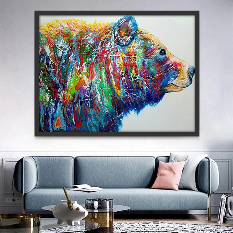 Ours Coloré Peinture par Numéros