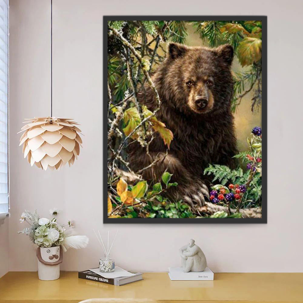 Ours dans la Forêt Peinture par Numéros