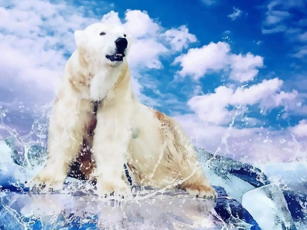 Ours Polaire Peinture par Numéros