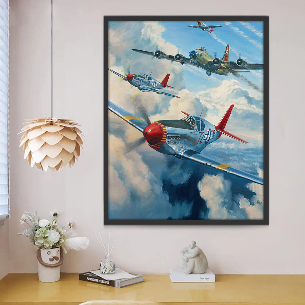P-51 Mustang Peinture par Numéros