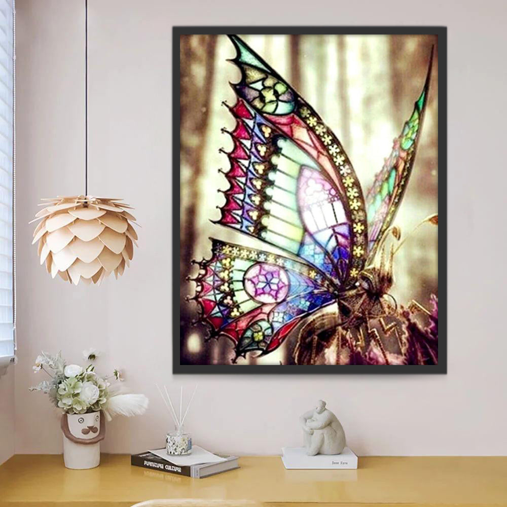Papillon Coloré Peinture par Numéros