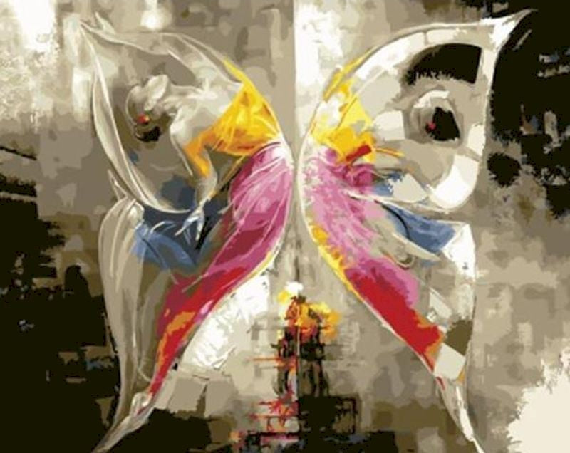 Papillon Magnifique Peinture par Numéros