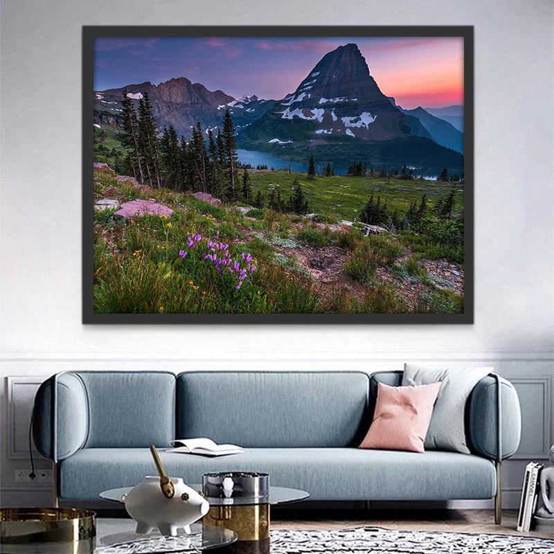 Parc national de Glacier Peinture par Numéros