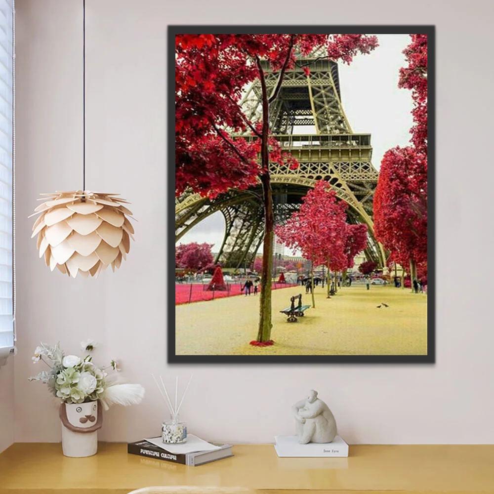 Paris Paysage Peinture par Numéros