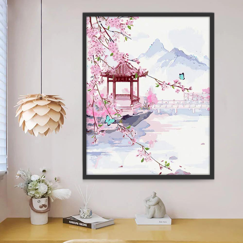 Pavillion Chinoise Peinture par Numéros