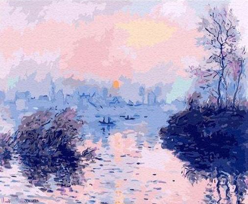 Paysage Art abstrait Peinture par Numéros