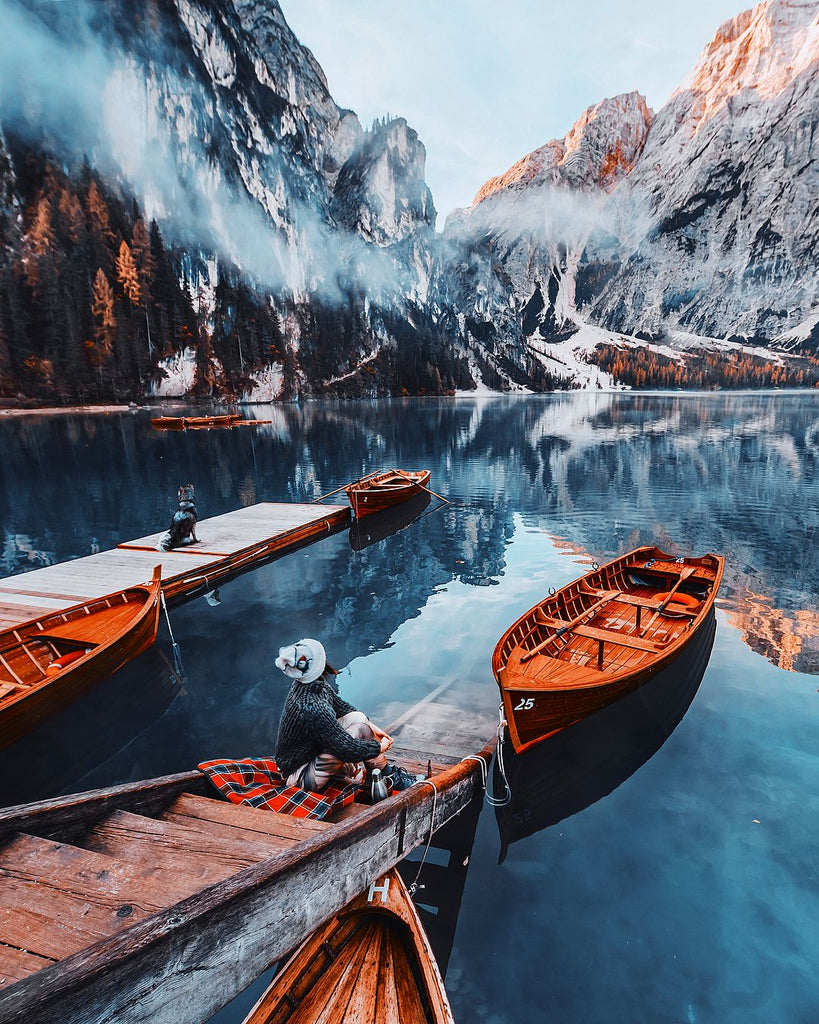 Paysage Bateau Magnifique Peinture par Numéros